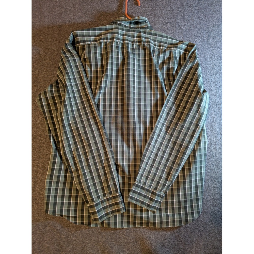 J. Crew Men's Shirt Green Plaid Performance Slim Untucked Button Down Size XXL - Picture 6 of 9